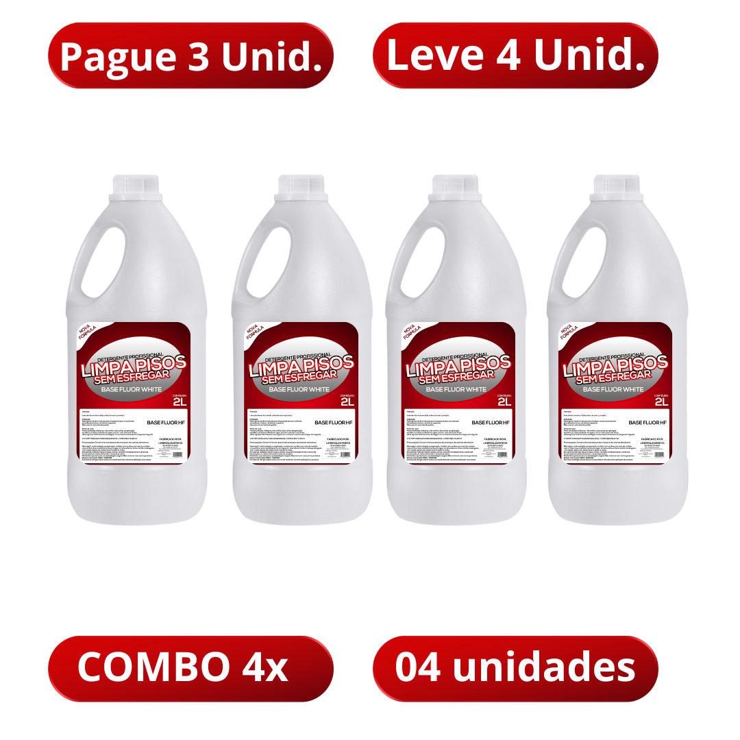 Limpa Pisos Sem Esfregar COMBO 04 UNIDADES